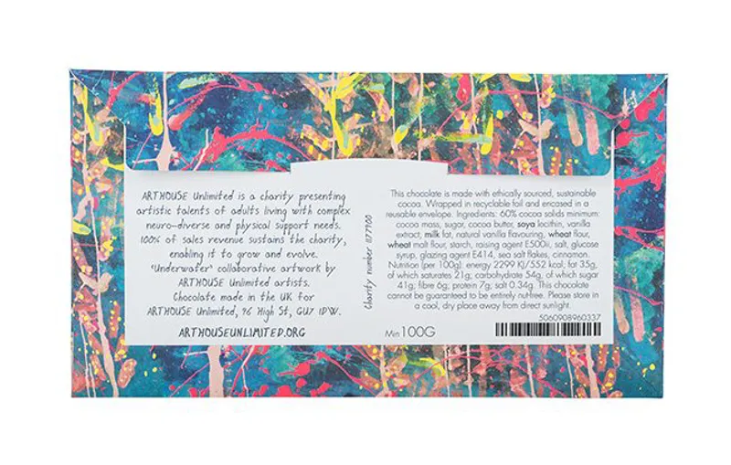 Arthouse Unlimited Underwater Dark Chocolate Bar with Malt Crunch-2